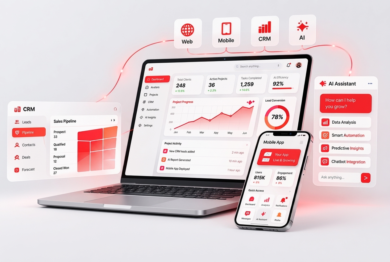 AI-First Software Development, Intelligent Automation, Salesforce & SaaS Platform